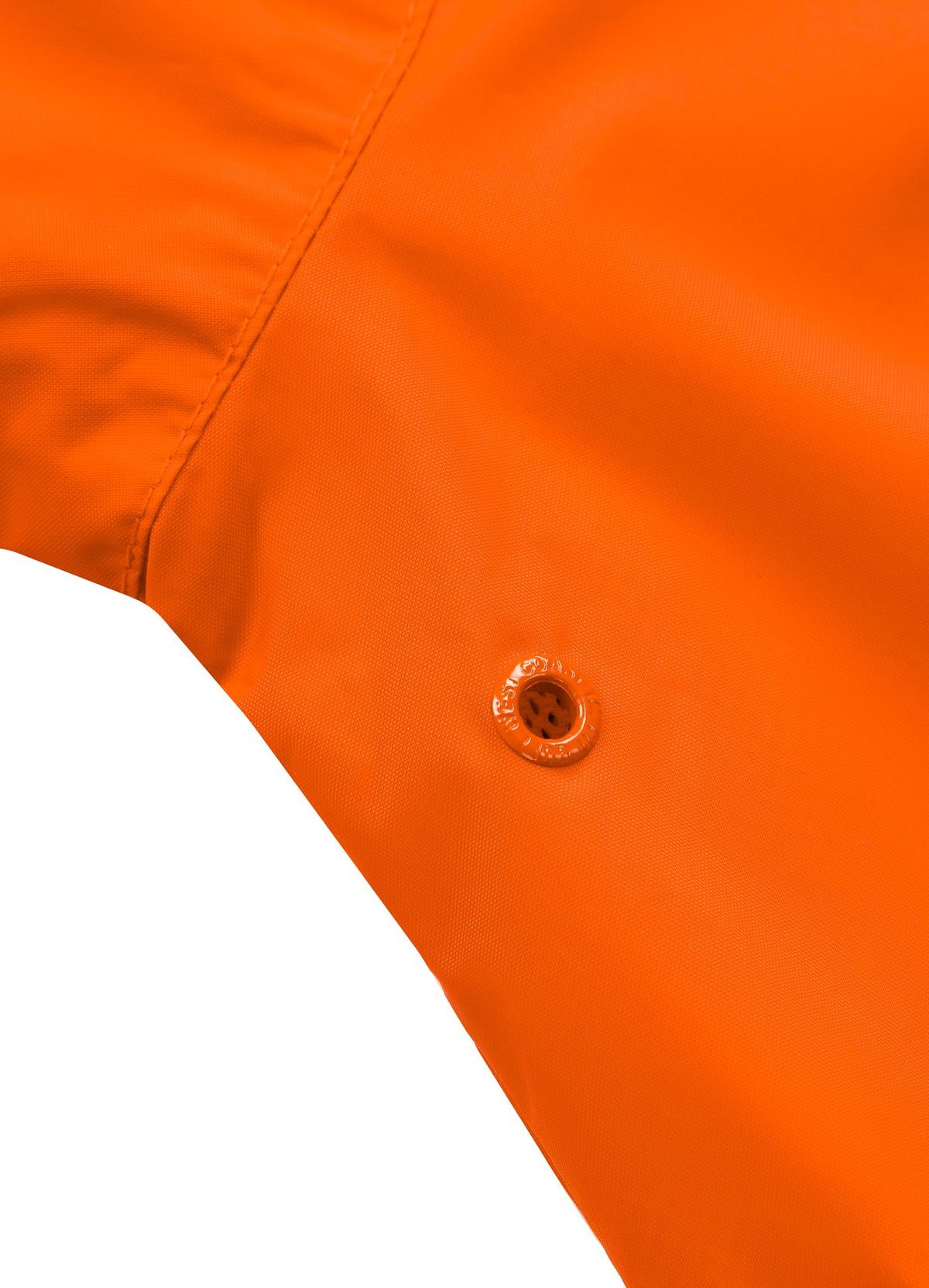 Orangefarbene Jacke mit ATHLETIC-LOGO