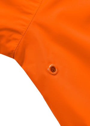 Orangefarbene Jacke mit ATHLETIC-LOGO