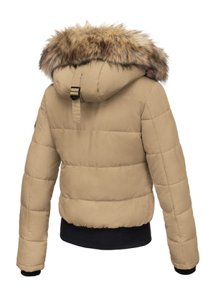 Damen Kapuzenjacke Firethorn Sand