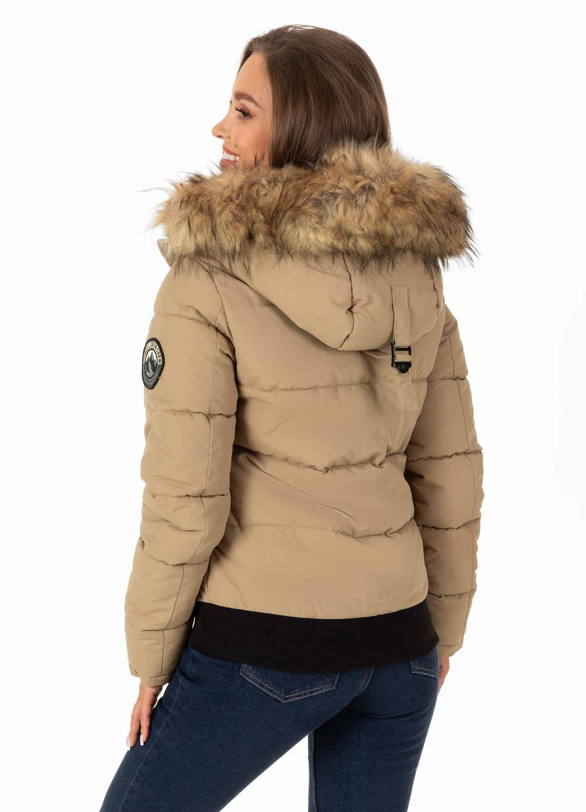 Damen Kapuzenjacke Firethorn Sand