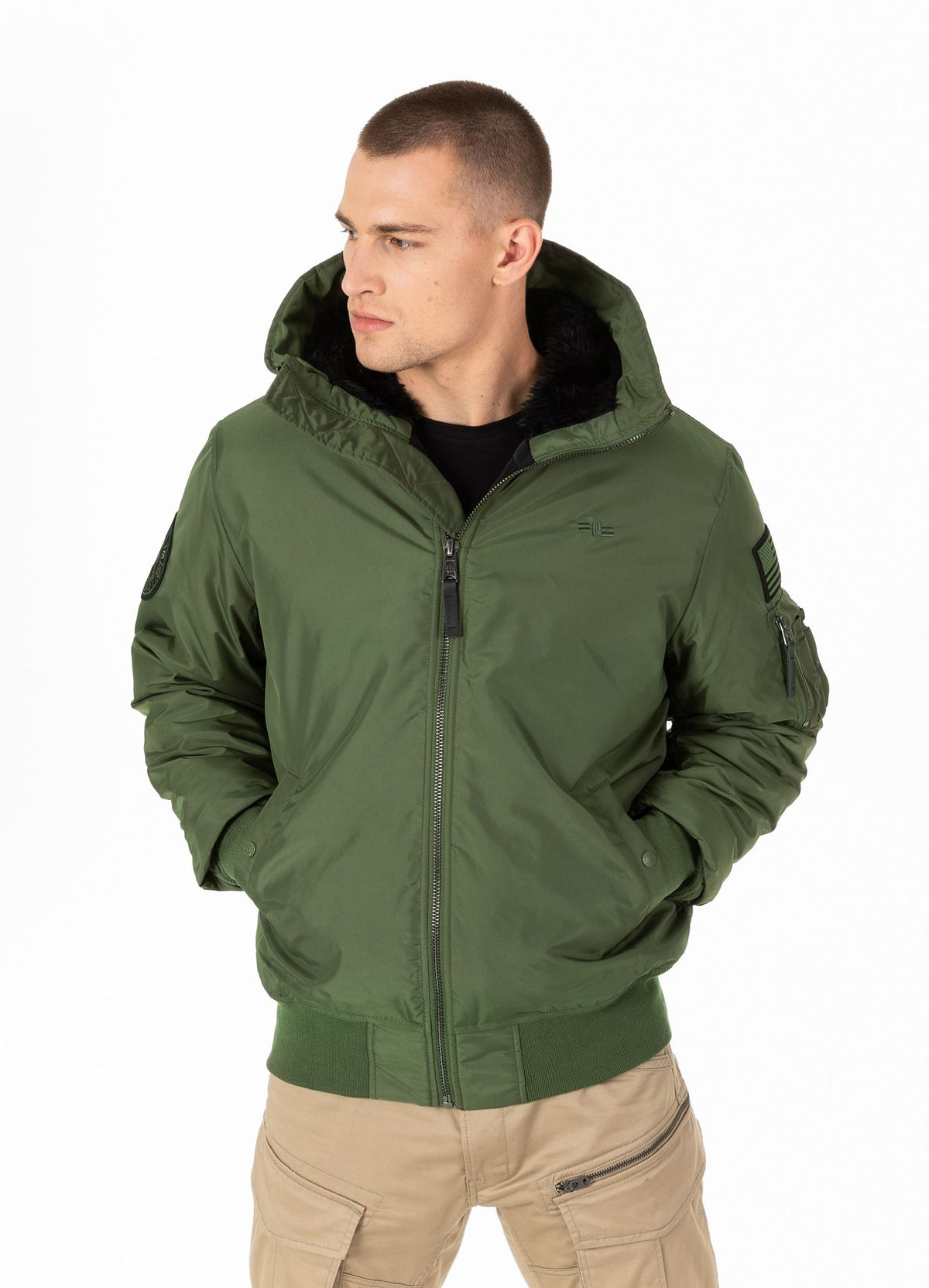 BEEJAY 2 Olivgrüne Winterjacke