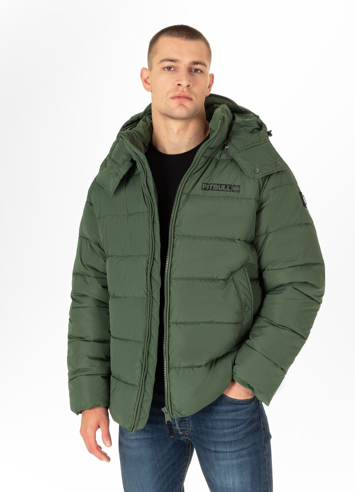 PERSEUS Olivgrüne Winterjacke