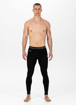 NEUE LOGO-Performance-Leggings in Schwarz