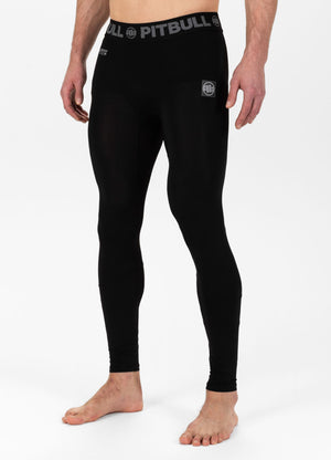 NEUE LOGO-Performance-Leggings in Schwarz