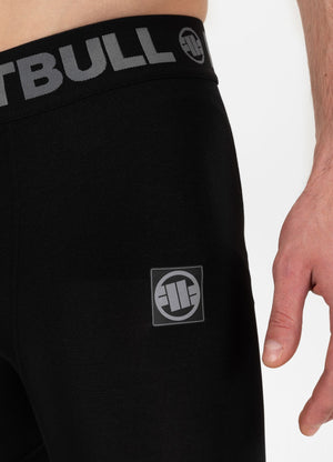 NEUE LOGO-Performance-Leggings in Schwarz