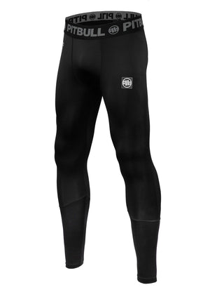 NEUE LOGO-Performance-Leggings in Schwarz