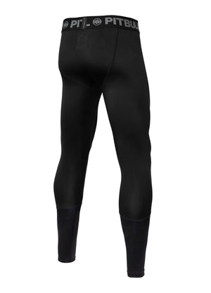 NEUE LOGO-Performance-Leggings in Schwarz