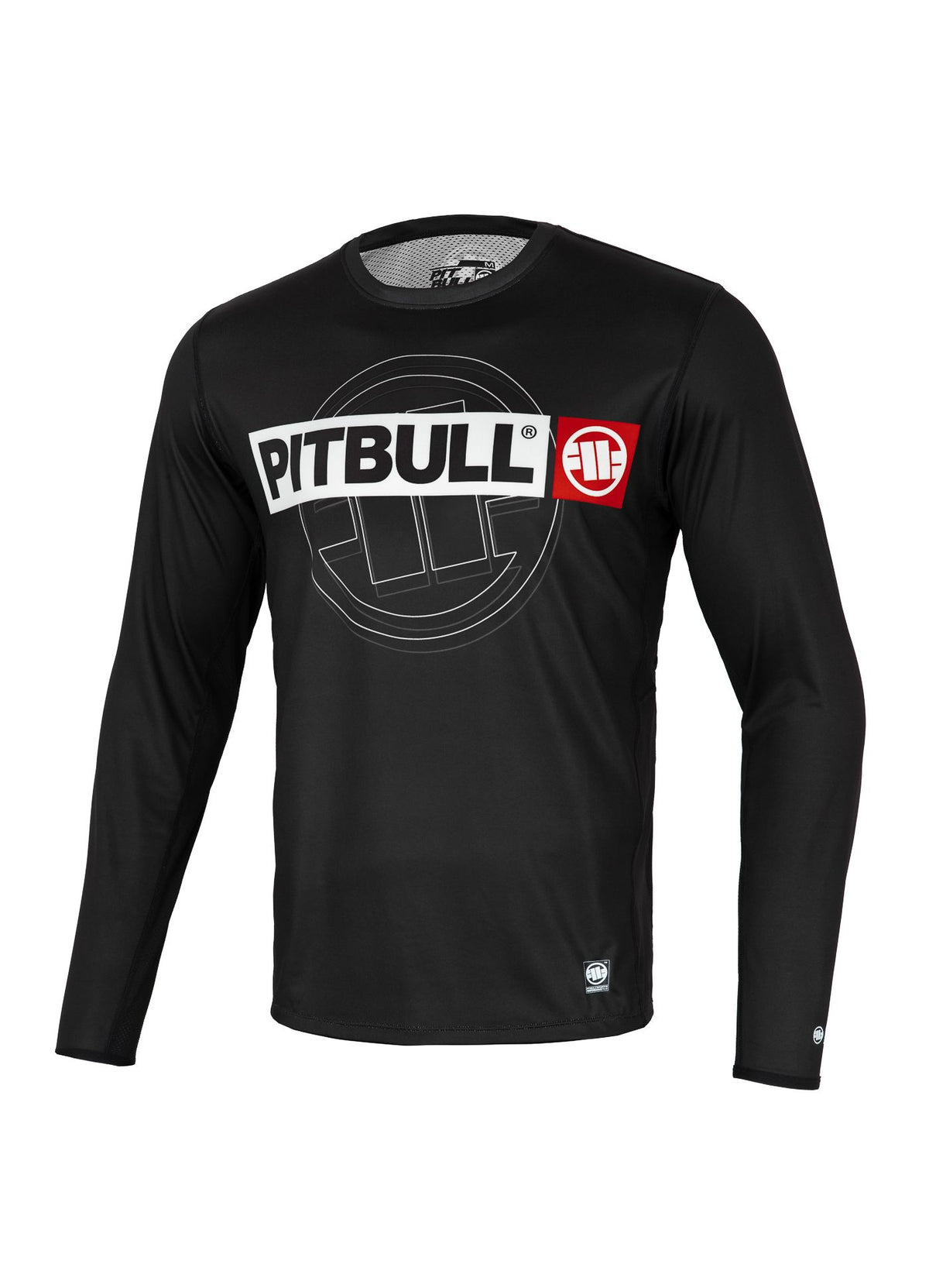 HILLTOP SPORTS Schwarzes Mesh-Langarm-T-Shirt