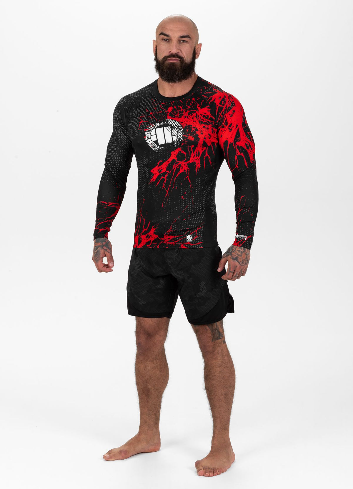 BLOOD DOG 2 Schwarzer Langarm-Rashguard