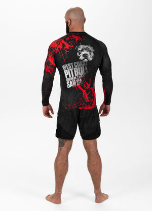 BLOOD DOG 2 Schwarzer Langarm-Rashguard