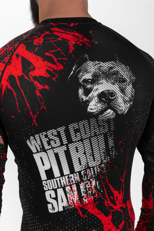 BLOOD DOG 2 Schwarzer Langarm-Rashguard