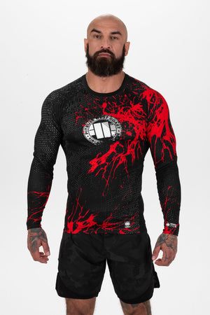 BLOOD DOG 2 Schwarzer Langarm-Rashguard