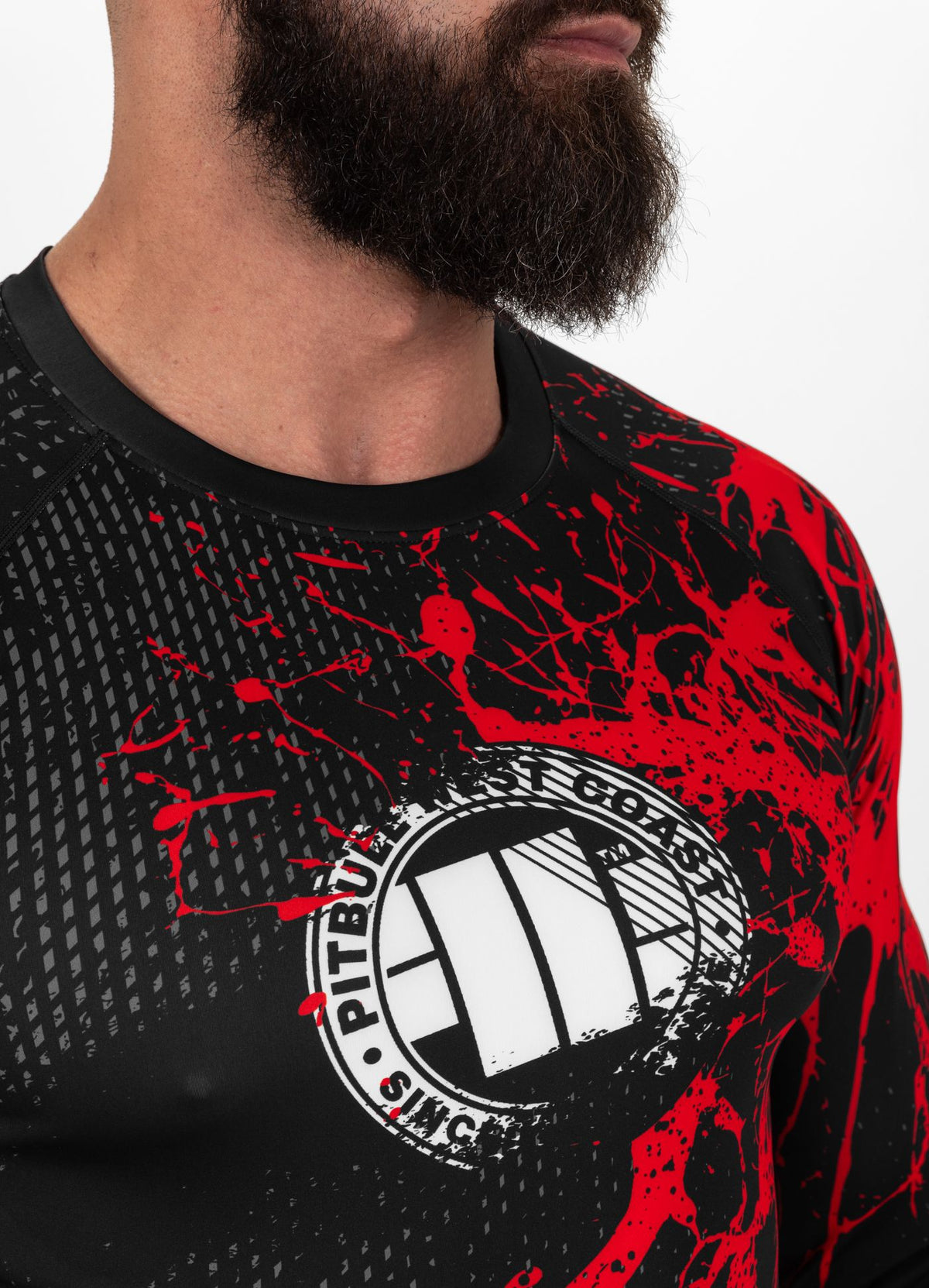 BLOOD DOG 2 Schwarzer Langarm-Rashguard