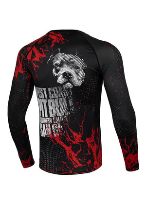 BLOOD DOG 2 Schwarzer Langarm-Rashguard