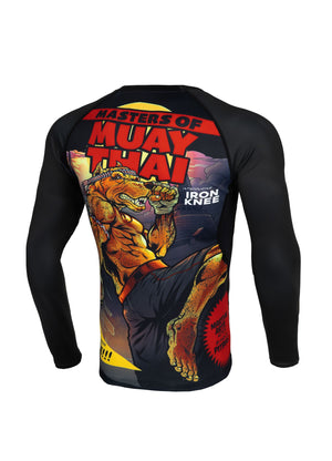 MUAY THAI HILLTOP Mesh Langarm-T-Shirt