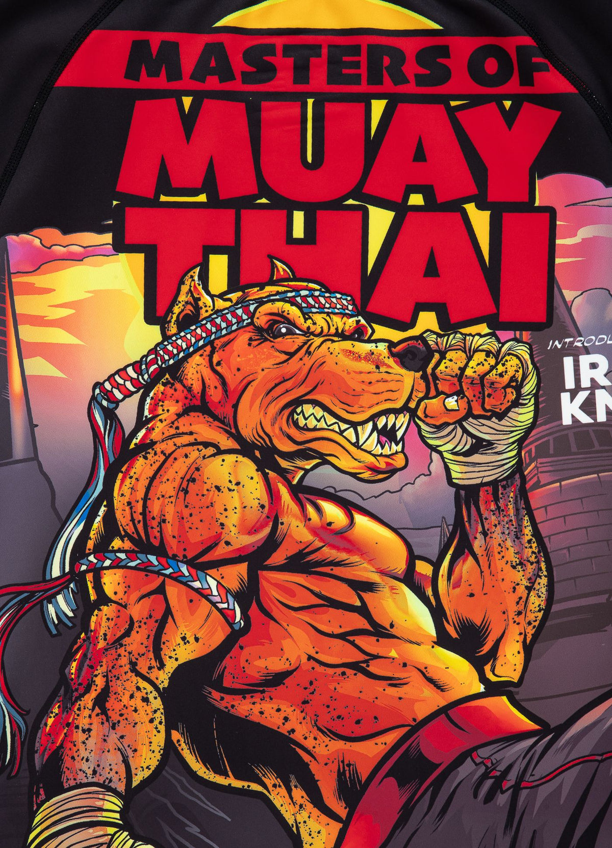 MUAY THAI HILLTOP Mesh Langarm-T-Shirt