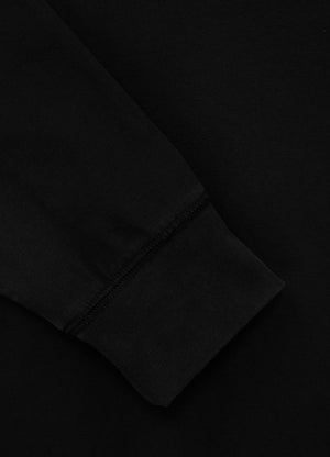 SMALL LOGO 210 Schwarzes Langarmshirt mit Kapuze