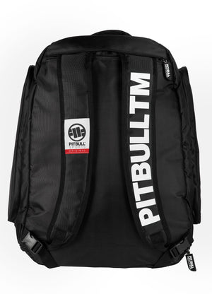 Schwarzer mittelgroßer Trainingsrucksack mit Logo