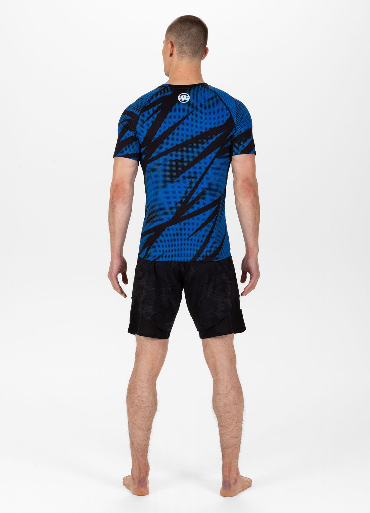 Blaues Mesh-T-Shirt mit DOT CAMO 2-Motiv