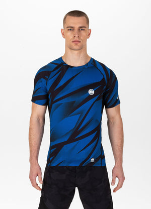 Blaues Mesh-T-Shirt mit DOT CAMO 2-Motiv