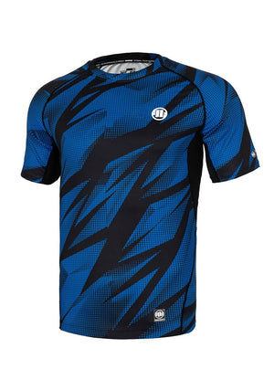 Blaues Mesh-T-Shirt mit DOT CAMO 2-Motiv