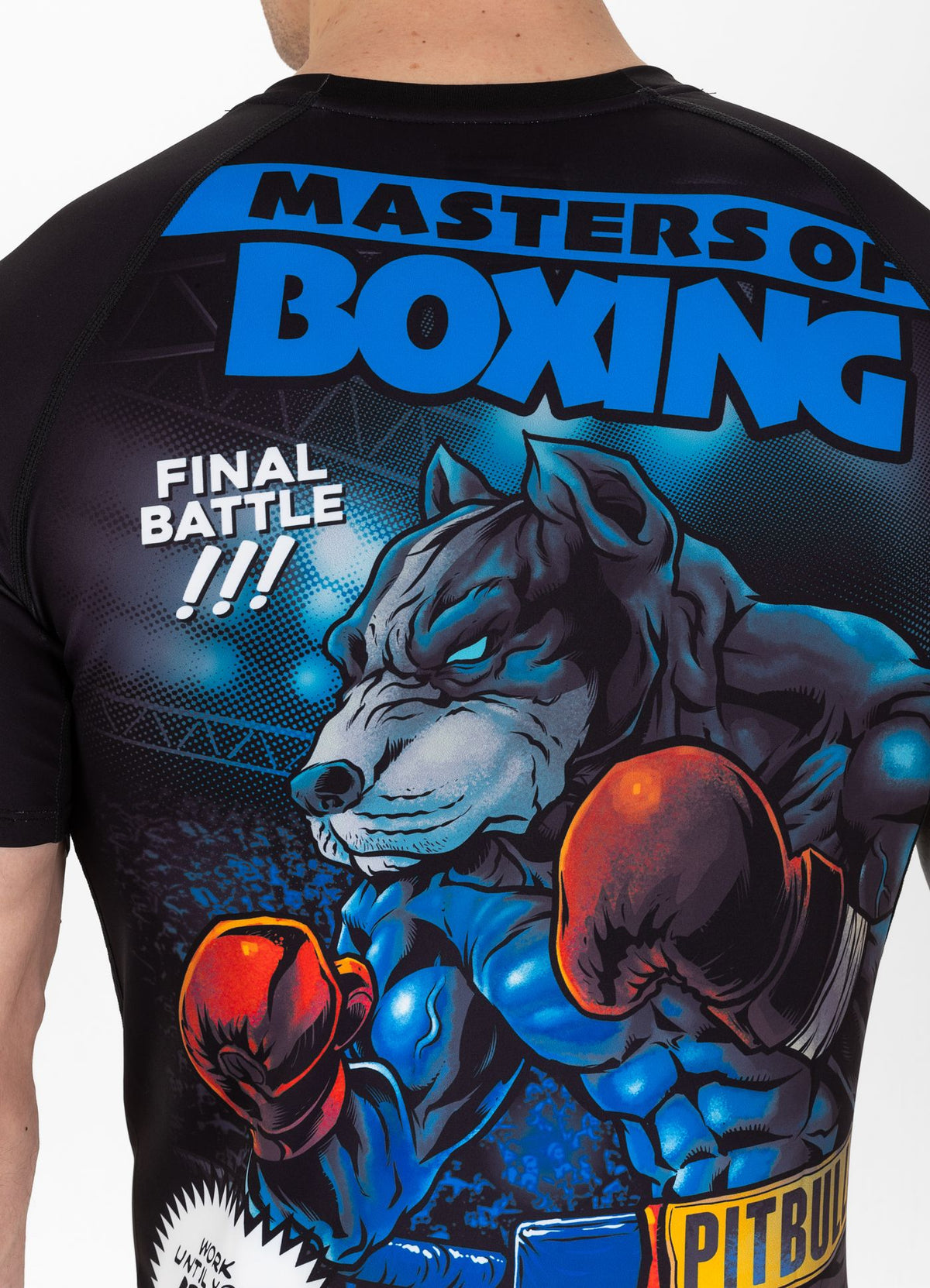 MASTERS OF BOXING HILLTOP schwarzer Rashguard