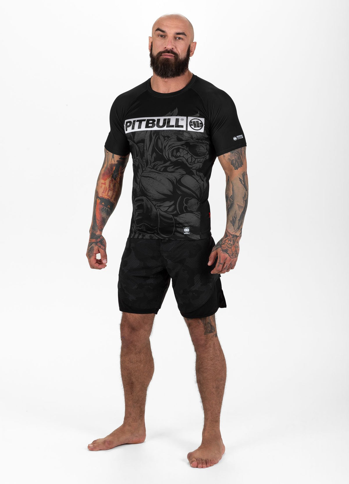 MASTERS OF MMA HILLTOP schwarzer Rashguard