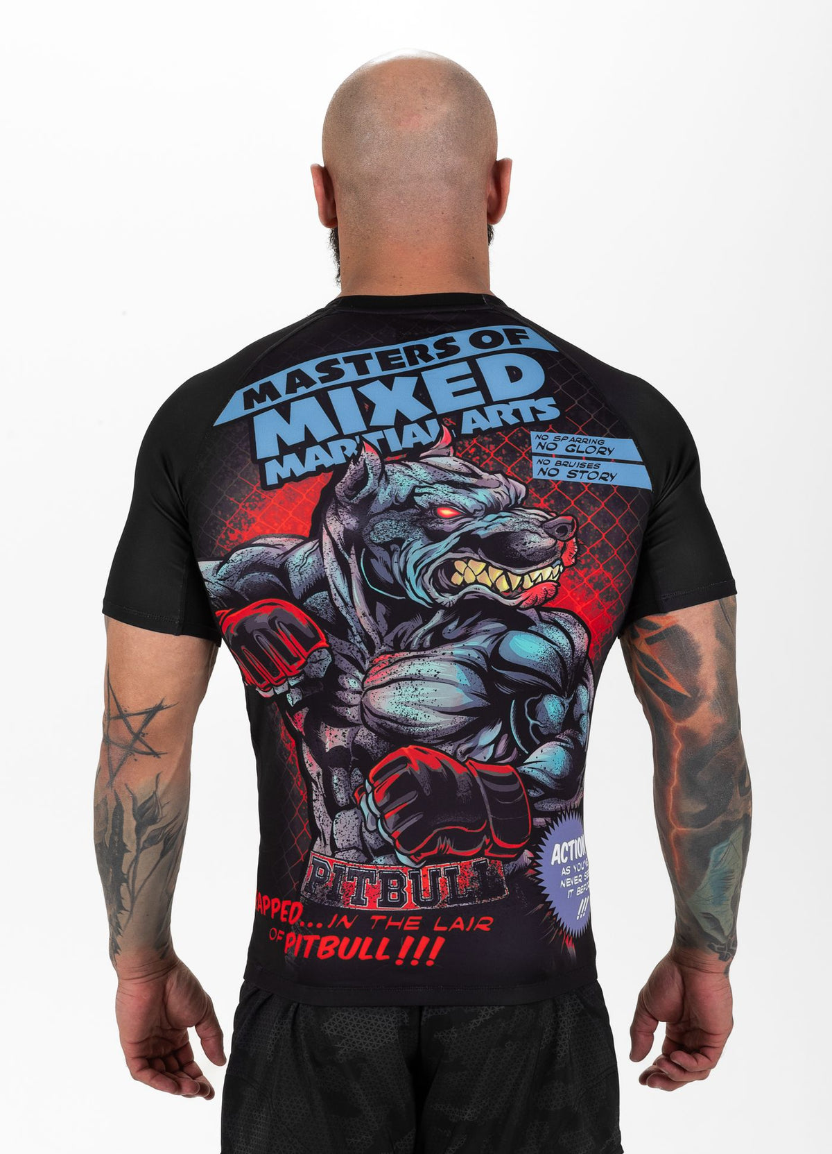 MASTERS OF MMA HILLTOP schwarzer Rashguard