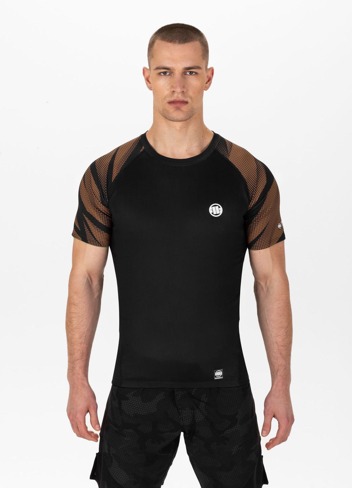 GÜRTEL NEUES LOGO Brauner Rashguard