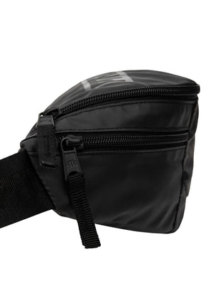 Schwarze Gürteltasche mit Logo