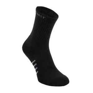 Dünne Socken mit hohen Knöcheln, 3er-Pack Schwarz