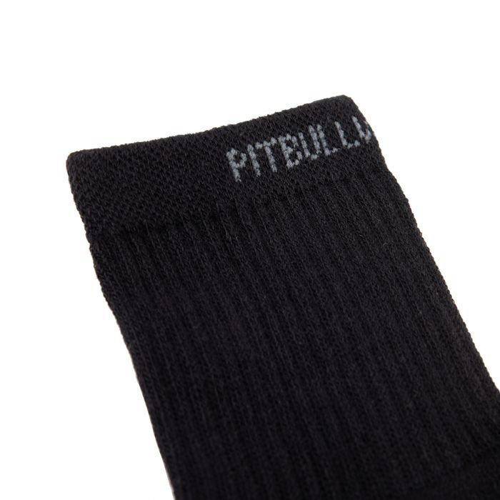 Dünne Socken mit hohen Knöcheln, 3er-Pack Schwarz