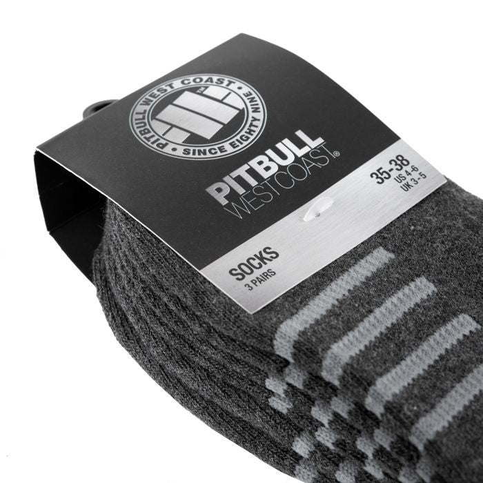 Niedrige Knöchelsocken 3er-Pack Anthrazit