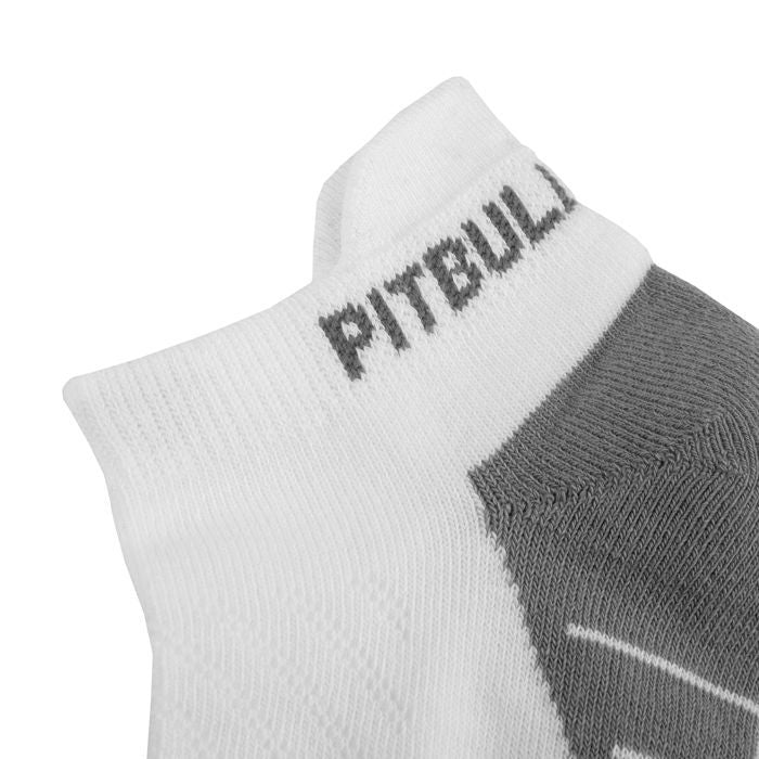 Socken Lowcut PitbullSports 2 Paar Weiß/Grau