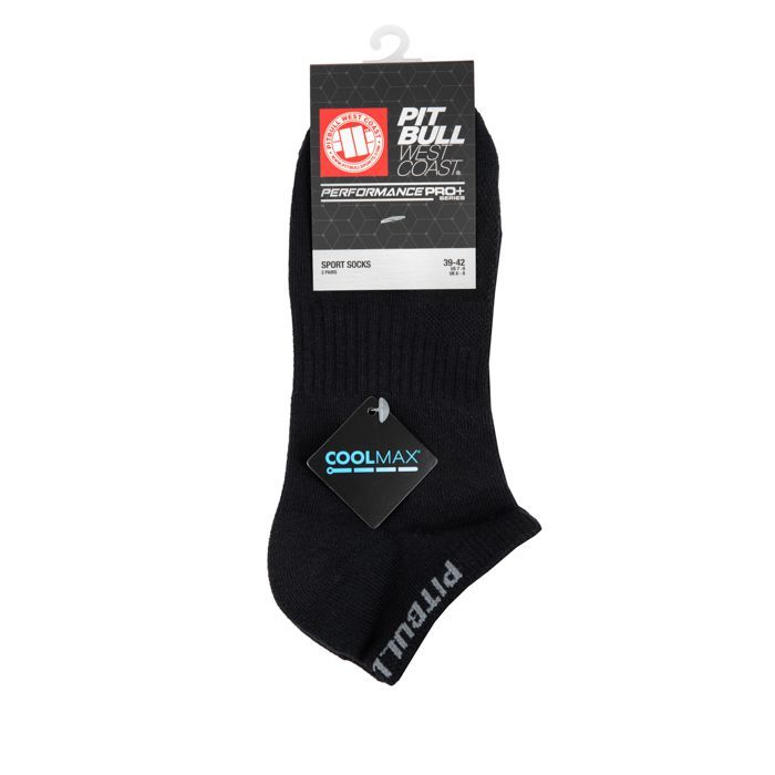 Socken Noshow PitbullSports 2 Paar Schwarz