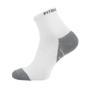 Socken Quarter PitbullSports 2 Paar Weiß/Grau