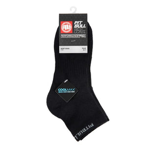 Socken Quarter PitbullSports 2 Paar Schwarz