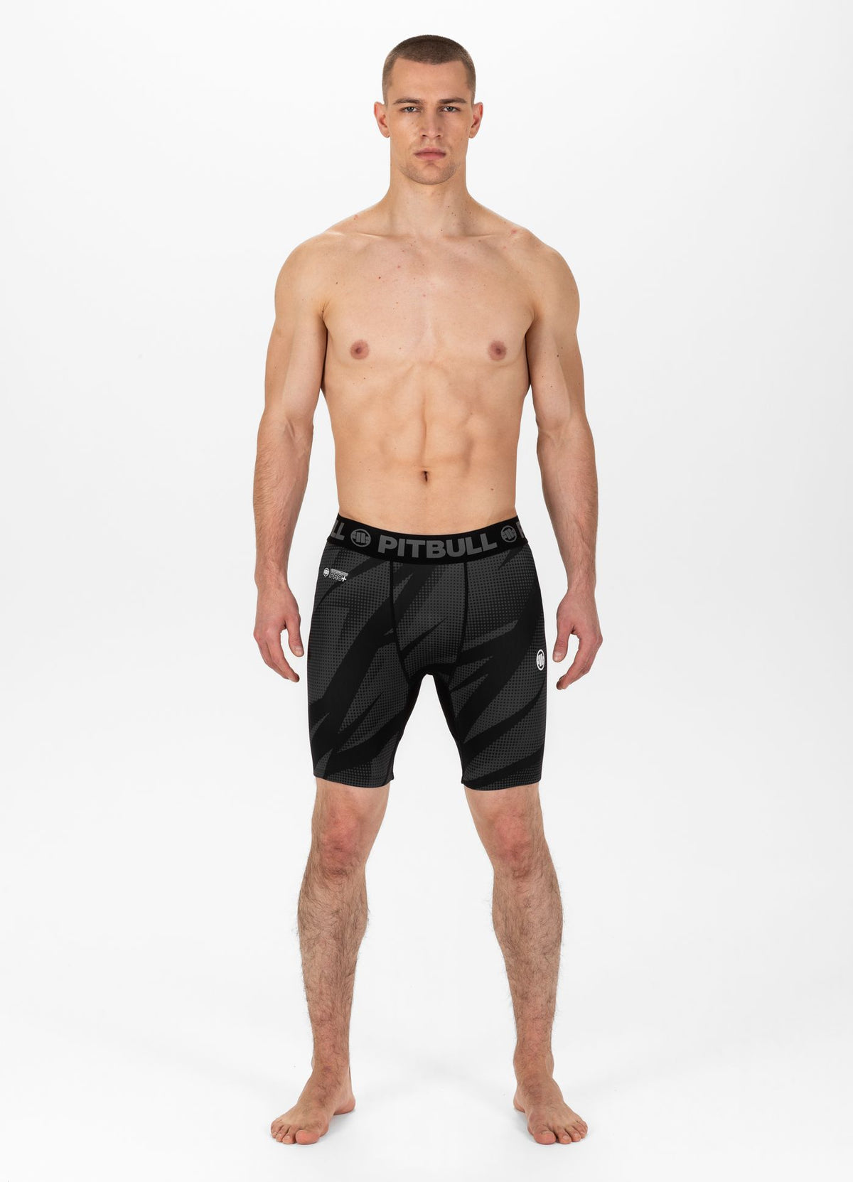 DOT CAMO 2 Graue Kompressionsshorts