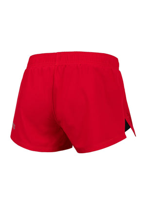 PERFORMANCE Rote Damen-Shorts