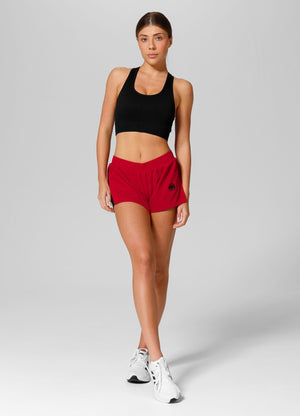 PERFORMANCE Rote Damen-Shorts