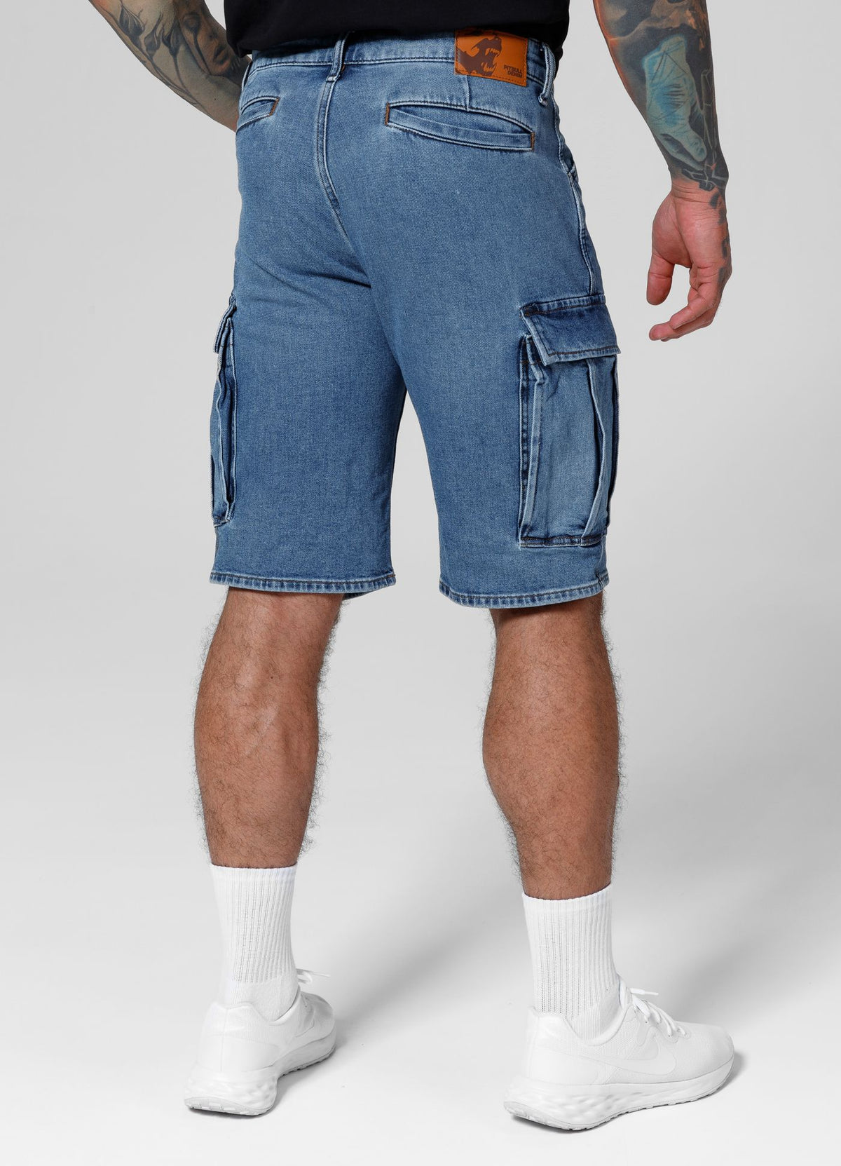 DEERHORN Cargo-Jeansshorts in klassischer Waschung