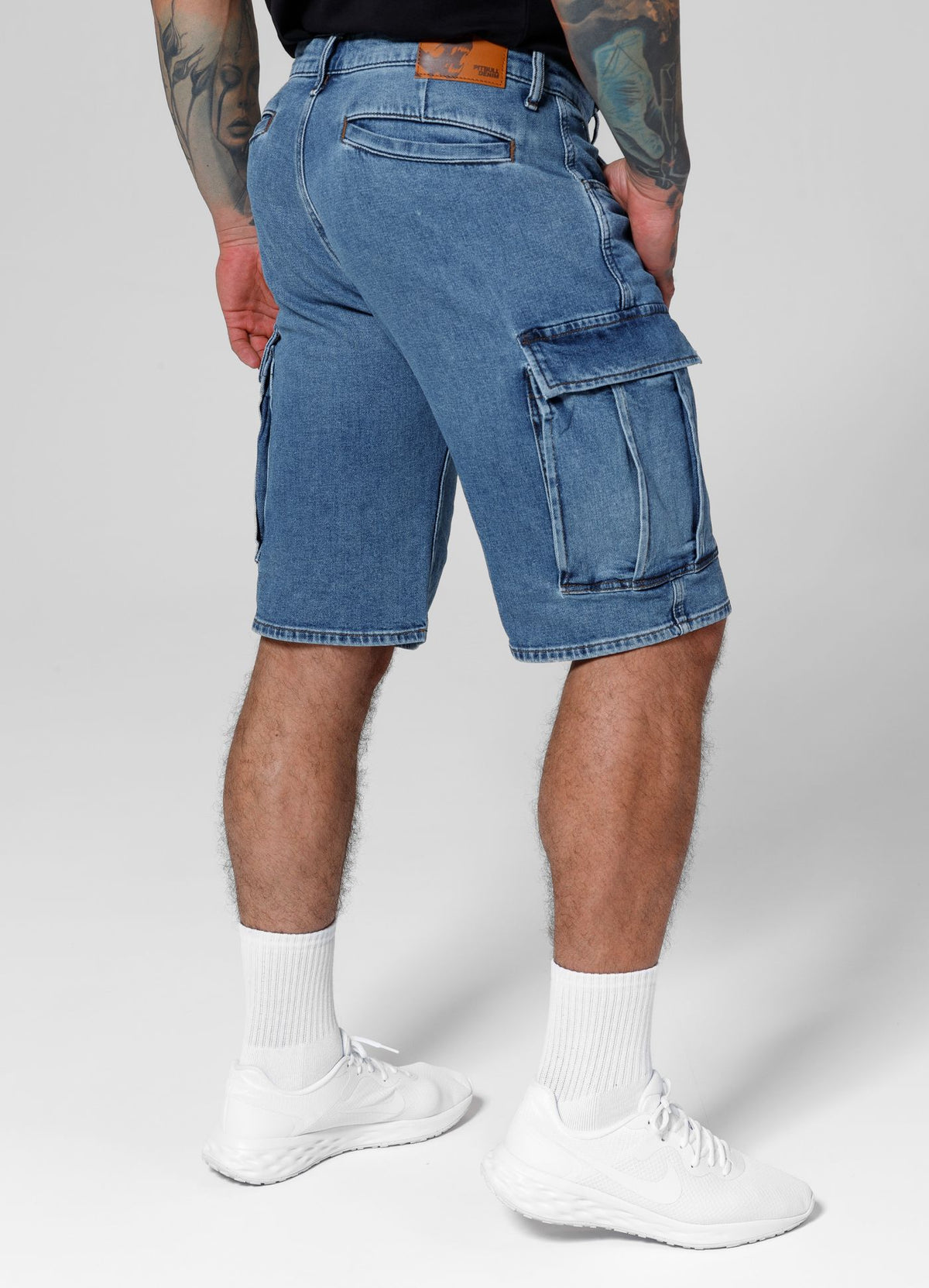 DEERHORN Cargo-Jeansshorts in klassischer Waschung