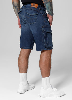 LONGSPUR Cargo-Jeansshorts in Marineblau