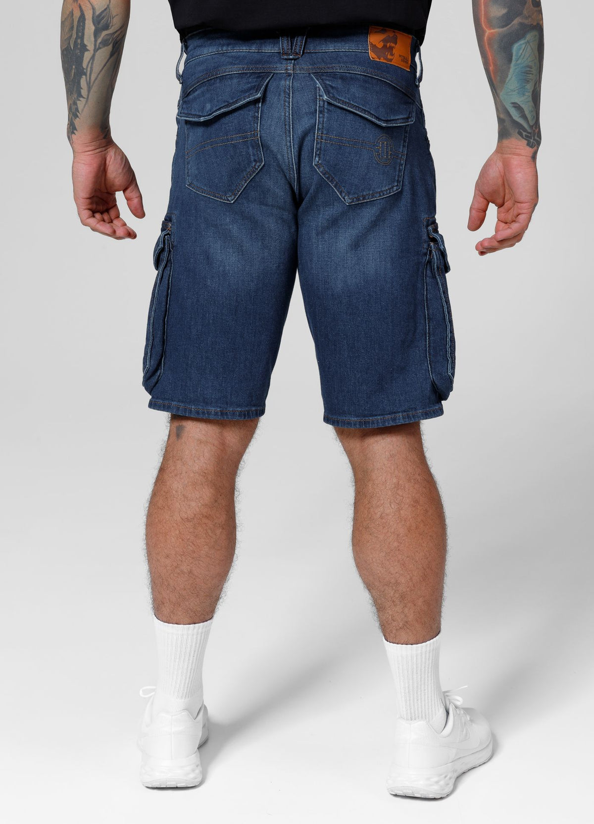 LONGSPUR Cargo-Jeansshorts in Marineblau