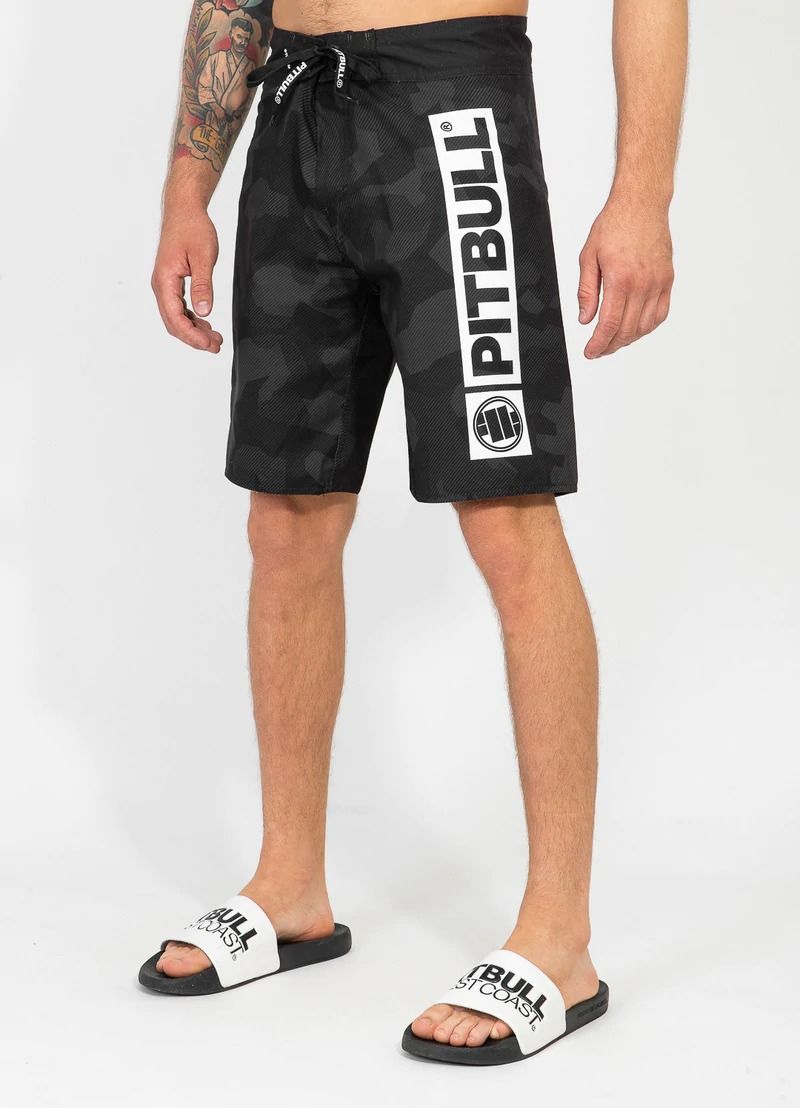 Boardshorts HILLTOP Schwarz/Grau