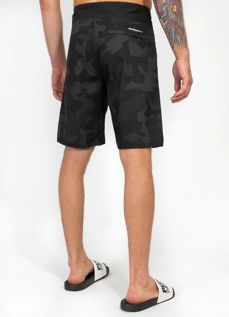 Boardshorts HILLTOP Schwarz/Grau