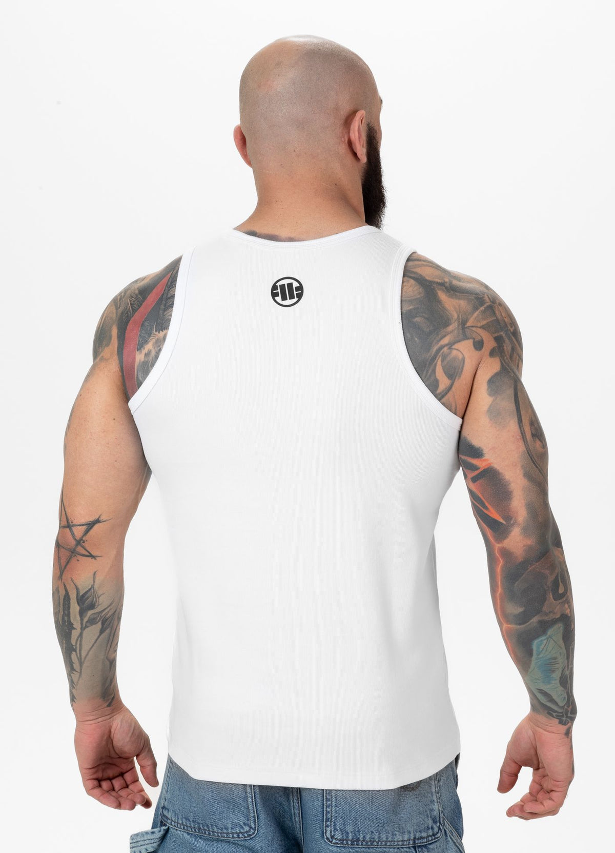 RIB BOXING Weißes Tanktop