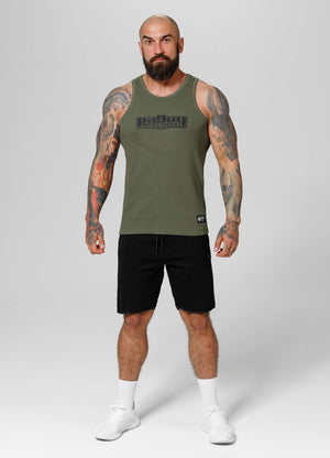 RIB BOXING – Olivgrünes Tanktop