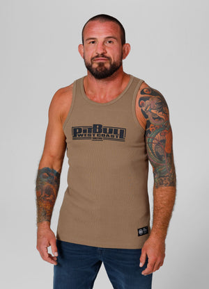 RIB BOXING Tanktop in Coyote-Braun