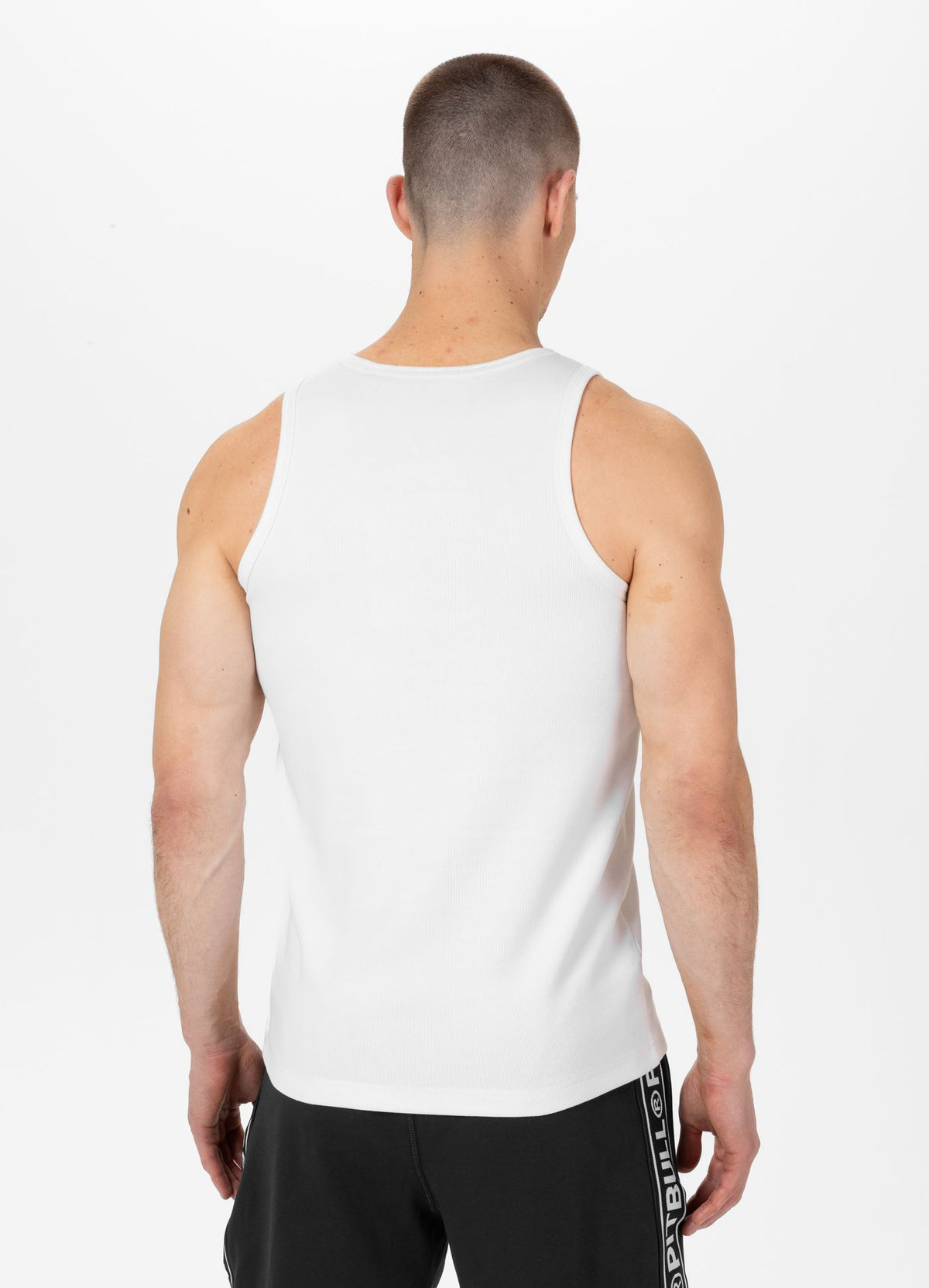 Weißes Tanktop mit kleinem RIB-LOGO